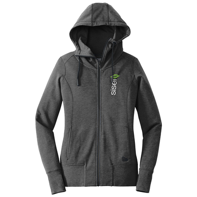 Women's Sisel Black Heather Full Zip Hoodie