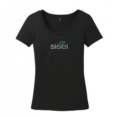 Women's Sisel Black Bling T-Shirt